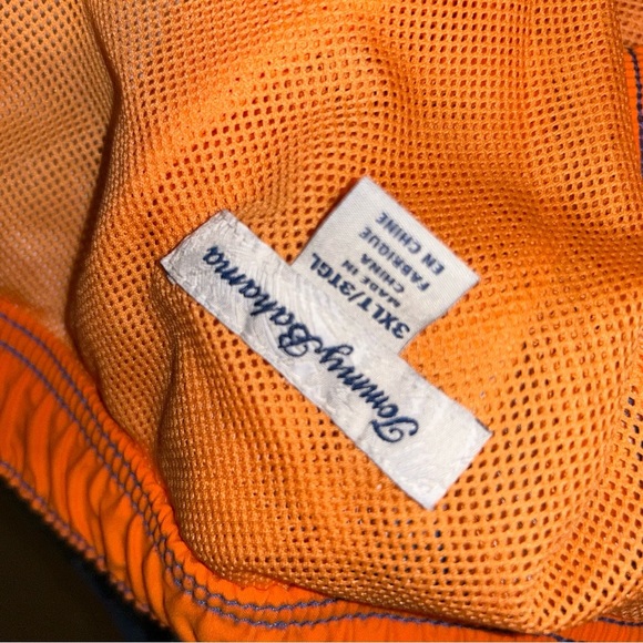 Men Tommy Bahama NAPLES TIKI LUAU blue swim trunks big & tall 3XL tall - Picture 3 of 4